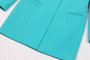 LGRQ 2026 Spring Fashion Women Clothes Notched Collar Full Sleeves Metal Single Button Slim High Waist Blazer Office Lady