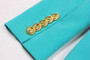 LGRQ 2026 Spring Fashion Women Clothes Notched Collar Full Sleeves Metal Single Button Slim High Waist Blazer Office Lady