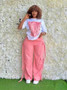 Women's Loose Fit T-Shirt and Pants Wholesale Price Two Piece Set Luxury Clothes for Women