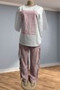 Women's Loose Fit T-Shirt and Pants Wholesale Price Two Piece Set Luxury Clothes for Women