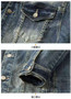 Spring Autumn New American Denim Coats Set Classic Simple and Versatile Washed Elastic Cowboy Jeans Clothes For Men