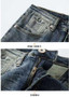 Spring Autumn New American Denim Coats Set Classic Simple and Versatile Washed Elastic Cowboy Jeans Clothes For Men