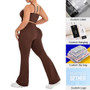 EU Size Plus 3XL Custom Logo Gym Clothing Plus Size Active Wear Flared Yoga Outfit Pilates Clothes