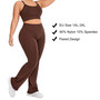EU Size Plus 3XL Custom Logo Gym Clothing Plus Size Active Wear Flared Yoga Outfit Pilates Clothes