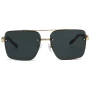 KAMMPT Fashion Retro Square Metal Shades Women's Original Brand Design Driving Sunglasses New Double Bridge Pilot Sun Glasses