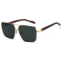 KAMMPT Fashion Retro Square Metal Shades Women's Original Brand Design Driving Sunglasses New Double Bridge Pilot Sun Glasses