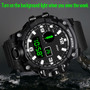 Men's Watch Fashion Sports Electronic Wristwatch Large dial Multifunctional Waterproof Luminous Alarm Kids Male's Military Watch