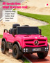12V Mercedes-Benz Unimog Ride-On Car for Kids | Remote Control, LED Lights, Music Player & Safety Belt – Perfect Gift for Ages 3