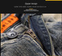 Luxury Men's Classic Jeans Straight Pants Autumn and Winter Retro Ripped Hole Denim Trousers Motorcycle Work Pants for Men