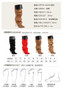 Red Studded Knee High Boots Buckle Wrinkle Booties Pointy Toe Back Zip Stiletto Heels Women Autumn Cool Girl Daily Casual Shoes