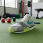 For Air Trainer 1 Men's Fitness Shoes White Grey Teal Synthetic Upper Rubber Outsole EVA Midsole Mesh Lining Spring