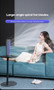 KINSCOTER Desktop Air Conditioner Fan No Drilling 3 Speeds Cooling Rechargeable Wall Mount Fan Silent for Home Kitchen Bathroom
