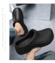 2025 Men's EVA Sandals Summer Large Black Kitchen Anti-Slip Work Shoes Waterproof Oil-Repellent Chef Shoes Kitchen Accessories