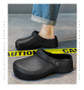 2025 Men's EVA Sandals Summer Large Black Kitchen Anti-Slip Work Shoes Waterproof Oil-Repellent Chef Shoes Kitchen Accessories
