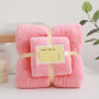 2PC Bath Towels Set Super Soft Highly Absorbent Quick-drying Coral Velvet Bath Towel For Adults Hotel & Spa Use