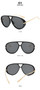Oversized Oval Punk Pilot Sunglasses Women Big 2025 Luxury Brand Vintage Metal Frame Sun Glasses for Ladies UV400 Shield Eyewear