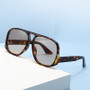 Hiking Camping Oversized Women Double Bridges Anti Light Glasses Fashion Outdoor Driving Eyeglasses Beach Travel UV400 Shades
