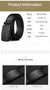 BISON DENIM Genuine Leather Automatic Men Belt Luxury Strap Belt for Men Designer Belts Men High Quality Fashion Belt N71416