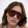 Fashion Large Frame Niche Lady Sunglasses UV400 Outdoor Polarized Driving Men Sun Glasses Support Color Changing Myopia Lens