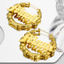 Customized Name Earrings Stainless Steel Hoop Earrings European and American Fashion Unique Women's Jewelry Valentine's Day Gift