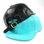Wholesale Black Snakeskin PU Leather Common Fabric 6-Panel Fashion Cap-Logo Embroidered Adjustable Strapback Hat for Unisex