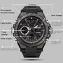 SANDA 6008 Hot Selling Fashion Casual Sport Silicone Strap Watch Digital Quartz Wristwatch Gift Couple Watches for Men and Women