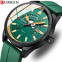 CURREN 8421 Hot Selling Men's Watch Luxury Silicone Strap Watch Fashion Sports Relogio Masculino Fashion Wrist Watch for Men Uhr