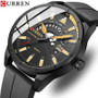 CURREN 8421 Hot Selling Men's Watch Luxury Silicone Strap Watch Fashion Sports Relogio Masculino Fashion Wrist Watch for Men Uhr