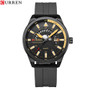 CURREN 8421 Hot Selling Men's Watch Luxury Silicone Strap Watch Fashion Sports Relogio Masculino Fashion Wrist Watch for Men Uhr