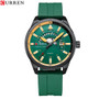 CURREN 8421 Hot Selling Men's Watch Luxury Silicone Strap Watch Fashion Sports Relogio Masculino Fashion Wrist Watch for Men Uhr