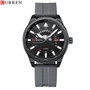 CURREN 8421 Hot Selling Men's Watch Luxury Silicone Strap Watch Fashion Sports Relogio Masculino Fashion Wrist Watch for Men Uhr
