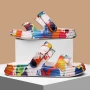 2024 New Thick-soled EVA Cave Shoes Women's Summer Wear Non-slip Beach Soft-soled Semi-Slippers Fashion Printed Sandals