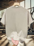 Men's summer 100% cotton fashionable casual loose Brooklyn New York printed sports round neck short sleeved T-shirt top