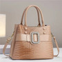 Fashionable New Women's 3-Layer Handbag Trendy Bright Leather Shoulder Bag Large Capacity Crossbody City Commuter Tote Bag Women