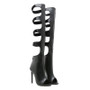 Fashion Hollow Out Cross Strap Knee High Boots Sandals Women Zip Sexy Peep Toe Stripper Heels Shoes Female Long Booties