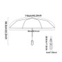 Rainwir Double Bone Automatic Folding Umbrella Windproof Sunshade Umbrella 3 Folding Men's and Women's Business