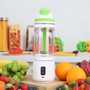 Customized Color Automatic 6 Blade Portable Smoothie Juice Maker with a Travel Lid Portable USB Blender Type-C Personal Blender