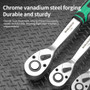 72 Tooth Ratcheting Wrench Set 1/4 3/8 1/2 Inch Auto Quick Repair Wrench Labour-Saving Ratchet Wrench Set Hand Tools