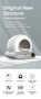 Booteely 65L Automatic Smart Cat Litter Box Self Cleaning Fully Enclosed Cat Litter Box Pet Toilet Litter Tray English versions