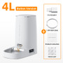 ROJECO 4L Automatic Pet Feeder Button Version Auto Cat Food Dispenser Accessories Smart Control Pet Feeder For Cats Dog Dry Food