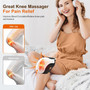 Cordless Knee Massager with Heat,Relax Knee Massage Helps Joint Stiff and Discomfort,3 Levels Heat & Vibration 10 Min Auto Off