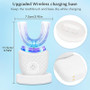 Wireless chargeable silicone bristle portable cleaning automatic toothbrush high quality u-shaped electric toothbrush