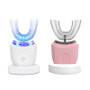 Wireless chargeable silicone bristle portable cleaning automatic toothbrush high quality u-shaped electric toothbrush
