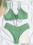 2023 New Bikinis Swimwear Women Push up Swimsuit 2 Pieces Bikini Set Strap Bandage Bathing Suit Beach Wear Summer Biquini Female