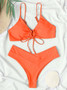 2023 New Bikinis Swimwear Women Push up Swimsuit 2 Pieces Bikini Set Strap Bandage Bathing Suit Beach Wear Summer Biquini Female