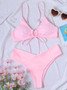 2023 New Bikinis Swimwear Women Push up Swimsuit 2 Pieces Bikini Set Strap Bandage Bathing Suit Beach Wear Summer Biquini Female