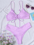 2023 New Bikinis Swimwear Women Push up Swimsuit 2 Pieces Bikini Set Strap Bandage Bathing Suit Beach Wear Summer Biquini Female