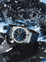 POEDAGAR 952 Brand Name Popular Man Quartz Watch clear Silicone Strap Waterproofing Week Display Simple Business Watch Supplier