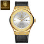 POEDAGAR 952 Brand Name Popular Man Quartz Watch clear Silicone Strap Waterproofing Week Display Simple Business Watch Supplier