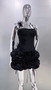 Black Red Color Women Sexy Strapless Laced-up Tops Florlas Bodycon Mini Skirt Set Celebrate Birthday Party Cocktail Dress